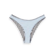 Снимка на SCOTCH&SODA WOMEN'S TEXTURED STRIPE BIKINI BOTTOM IN COLD BREW 4