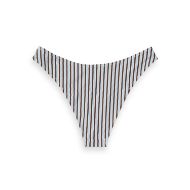 Снимка на SCOTCH&SODA WOMEN'S TEXTURED STRIPE BIKINI BOTTOM IN COLD BREW 2
