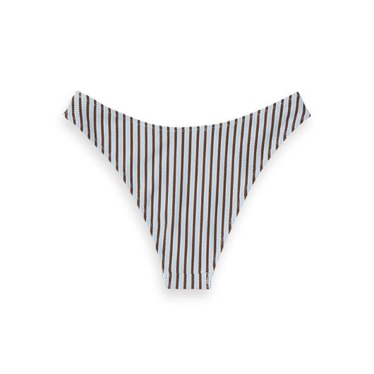 Снимка на SCOTCH&SODA WOMEN'S TEXTURED STRIPE BIKINI BOTTOM IN COLD BREW 2