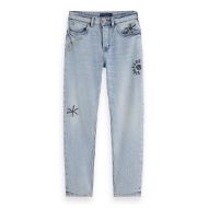 Picture of SCOTCH&SODA WOMEN'S THE BUZZ SLIM BOYFRIEND JEANS — SPRING LIGHTS IN SPRING LIGHTS 1