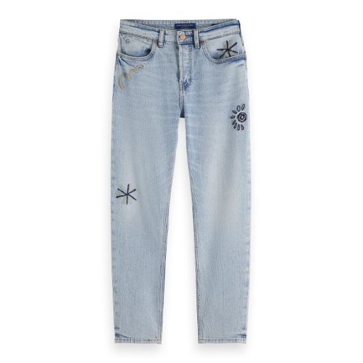 Picture of SCOTCH&SODA WOMEN'S THE BUZZ SLIM BOYFRIEND JEANS — SPRING LIGHTS IN SPRING LIGHTS 1