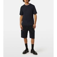 Снимка на SCOTCH&SODA MEN'S REGULAR FIT 3 CROSSES COTTON-LINEN T-SHIRT IN BLACK 6
