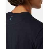 Снимка на SCOTCH&SODA MEN'S REGULAR FIT 3 CROSSES COTTON-LINEN T-SHIRT IN BLACK 5