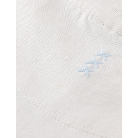 Снимка на SCOTCH&SODA MEN'S REGULAR FIT 3 CROSSES COTTON-LINEN T-SHIRT IN WHITE/PASTEL 3 3