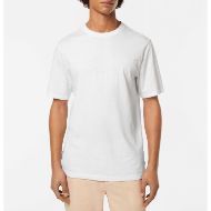 Снимка на SCOTCH&SODA MEN'S REGULAR FIT 3 CROSSES COTTON-LINEN T-SHIRT IN WHITE/PASTEL 4