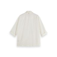 Picture of SCOTCH&SODA MEN'S RELAXED COTTON-LINEN SHIRT JACKET IN WHITE/PASTEL 2
