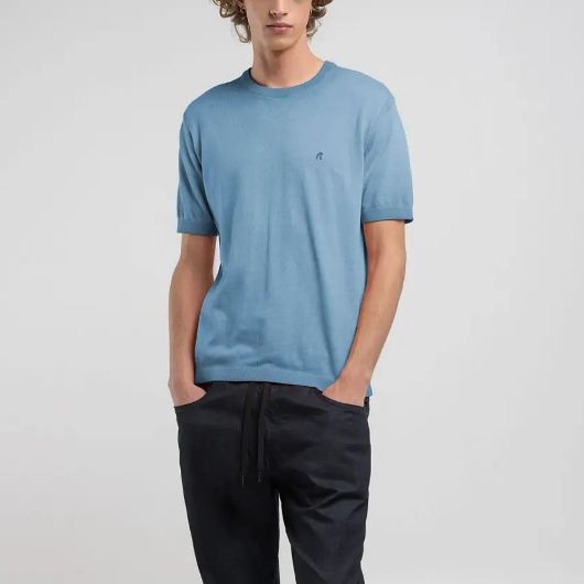 Picture of REPLAY MEN'S SHORT-SLEEVE CREW-NECK PULLOVER 1