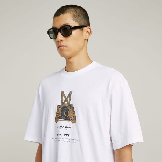 Picture of G-STAR MEN'S ARCHIVE PRINT BOXY T-SHIRT IN MULTICOLOR