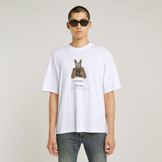 Picture of G-STAR MEN'S ARCHIVE PRINT BOXY T-SHIRT IN MULTICOLOR