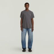 Picture of G-STAR MEN'S OVERDYED CENTER CHEST LOOSE T-SHIRT IN BLACK 5