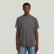 Picture of G-STAR MEN'S OVERDYED CENTER CHEST LOOSE T-SHIRT IN BLACK 1
