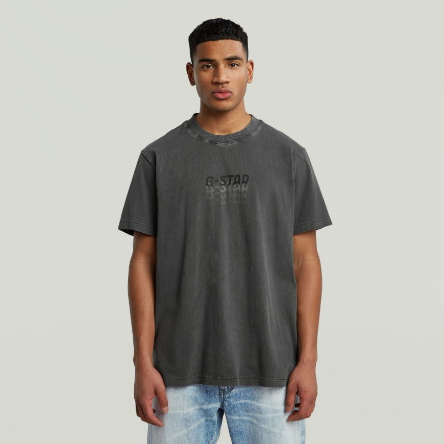 Снимка на G-STAR МЪЖКА БЛУЗА MULTI LOGO OVERDYED LOOSE В ЧЕРНО