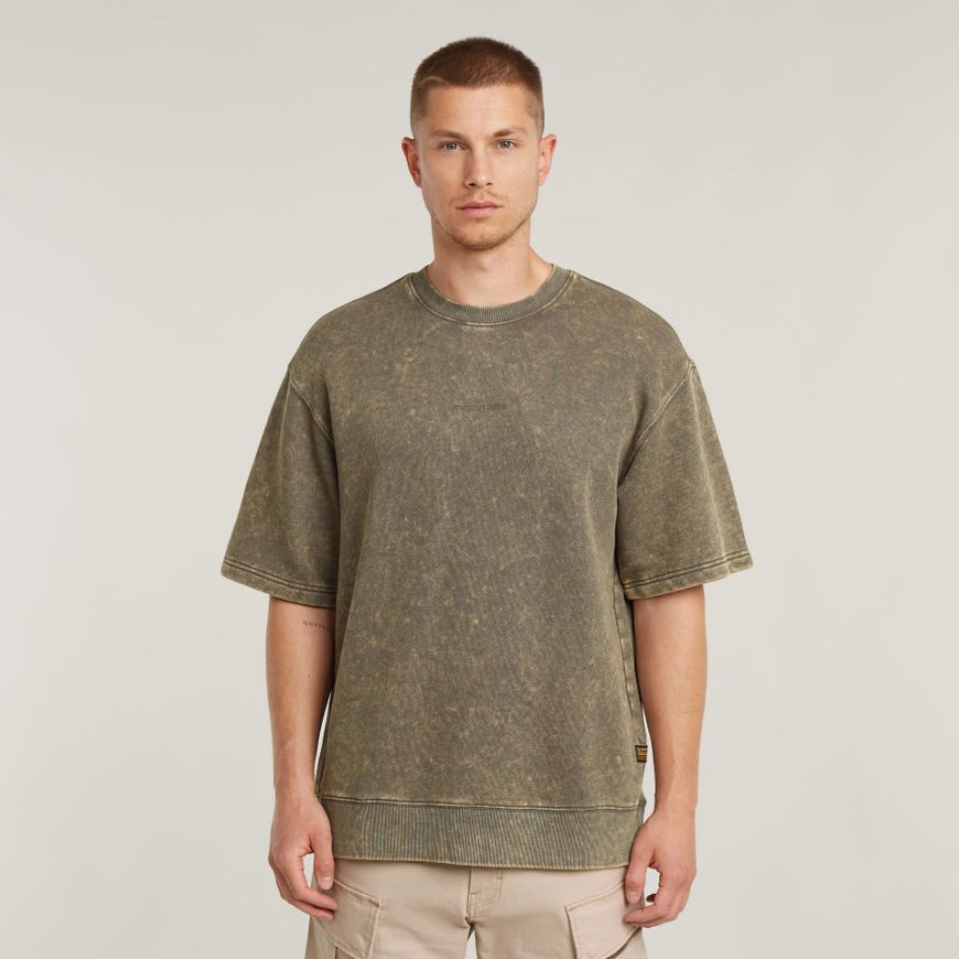 Снимка на G-STAR МЪЖКИ СУИТШЪРТ ACID WASH LOOSE SWEATER В КАФЯВО