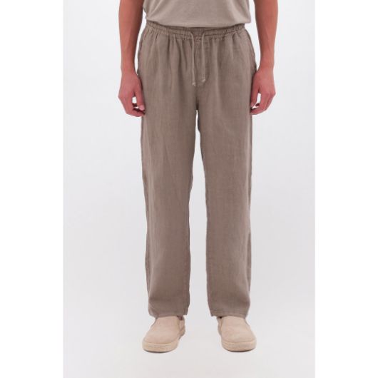 Picture of DIRTY LAUNDRY MEN'S LINEN PANTS IN TAUPE