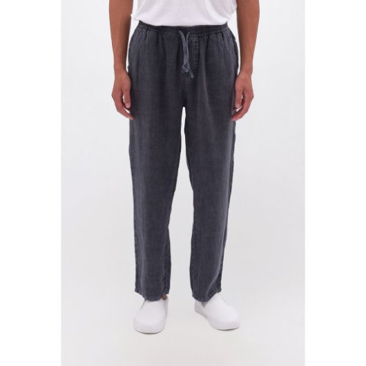 Picture of DIRTY LAUNDRY MEN'S LINEN PANTS IN VINTAGE BLUE