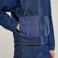 Снимка на G-STAR МЪЖКО MIXED COACH ZIP ЯКЕ В СИНЬО 4