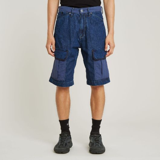 Снимка на G-STAR МЪЖКИ БЕРМУДИ BEND 3D CARGO SHORT FABRIC MIX В СИНЬО 1
