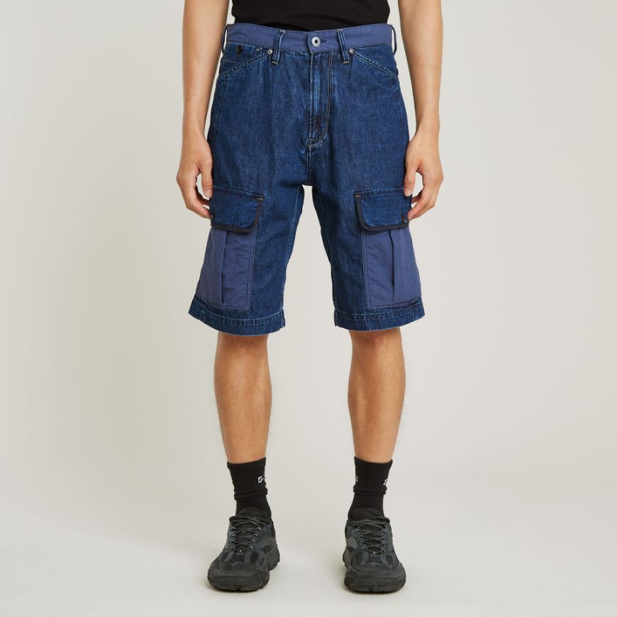 Снимка на G-STAR МЪЖКИ БЕРМУДИ BEND 3D CARGO SHORT FABRIC MIX В СИНЬО