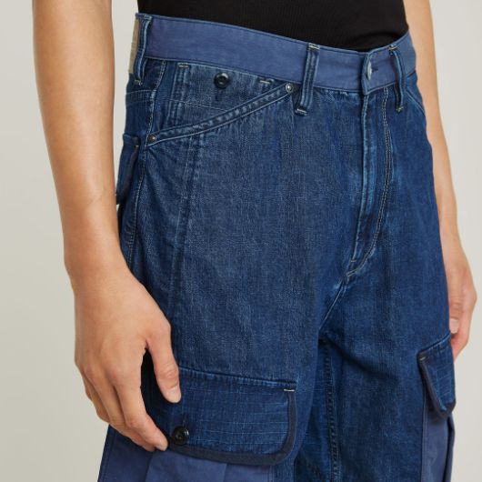 Снимка на G-STAR МЪЖКИ БЕРМУДИ BEND 3D CARGO SHORT FABRIC MIX В СИНЬО 3