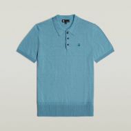 Picture of G-STAR MEN'S KNITTED POLO IN BLUE 6