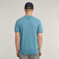 Picture of G-STAR MEN'S KNITTED POLO IN BLUE 2