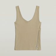 Снимка на G-STAR ДАМСКИ ТОП ASYMMETRICAL ZIP SLIM TANK TOP В КАФЯВО 6