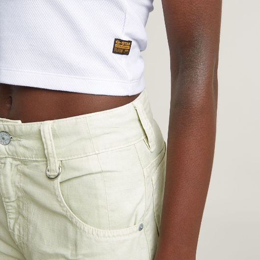 Снимка на G-STAR ДАМСКИ ТОП BACK SNAP SLIM CROPPED В БЯЛО