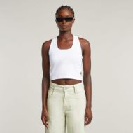 Снимка на G-STAR ДАМСКИ ТОП BACK SNAP SLIM CROPPED В БЯЛО 1