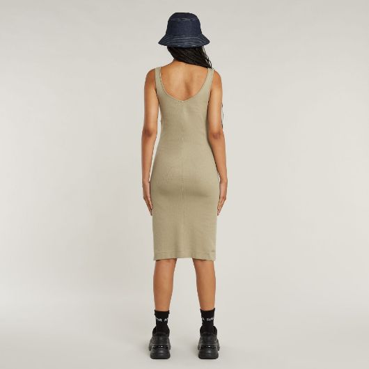 Снимка на G-STAR ДАМСКА РОКЛЯ ASYMMETRIC ZIP DRESS В БЕЖОВО/КАКИ