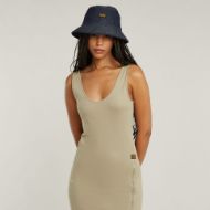 Снимка на G-STAR ДАМСКА РОКЛЯ ASYMMETRIC ZIP DRESS В БЕЖОВО/КАКИ 4