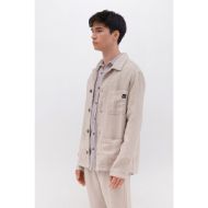 Picture of DIRTY LAUNDRY MEN'S LINEN OVERSHIRT WITH POCKETS IN SAND 2