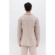 Picture of DIRTY LAUNDRY MEN'S LINEN OVERSHIRT WITH POCKETS IN SAND 3