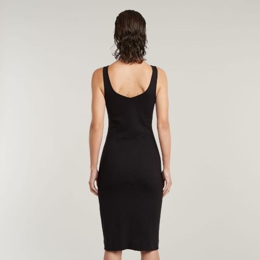 Снимка на G-STAR ДАМСКА РОКЛЯ ASYMMETRIC ZIP DRESS В ЧЕРНО