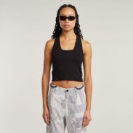 Снимка на G-STAR ДАМСКИ ТОП BACK SNAP SLIM CROPPED В ЧЕРНО 1