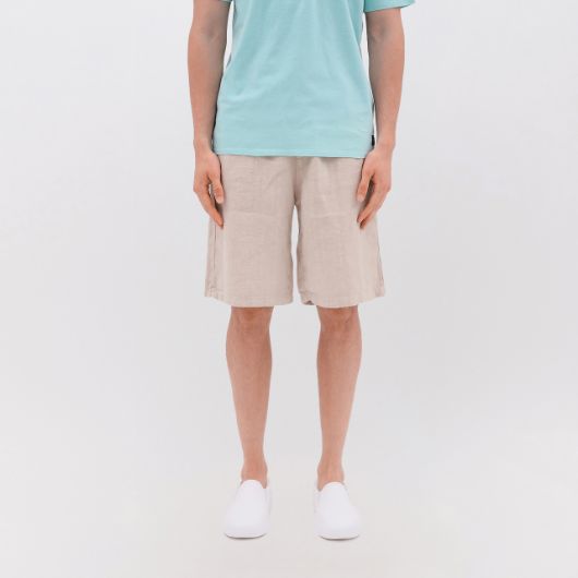 Picture of DIRTY LAUNDRY MEN'S LINEN BERMUDA IN SAND