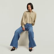 Снимка на G-STAR ДАМСКА РИЗА MACRO BALLOON SHIRT 3\4 SLEEVE В БЕЖОВО/КАКИ 3