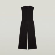 Picture of G-STAR WOMEN'S DOUBLE LAYER WIDE LEG JUMPSUIT IN BLACK 6