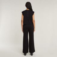 Picture of G-STAR WOMEN'S DOUBLE LAYER WIDE LEG JUMPSUIT IN BLACK 3