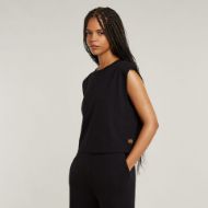 Picture of G-STAR WOMEN'S DOUBLE LAYER WIDE LEG JUMPSUIT IN BLACK 4