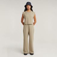 Picture of G-STAR WOMEN'S DOUBLE LAYER WIDE LEG JUMPSUIT IN BROWN 3