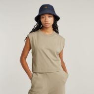 Picture of G-STAR WOMEN'S DOUBLE LAYER WIDE LEG JUMPSUIT IN BROWN 4