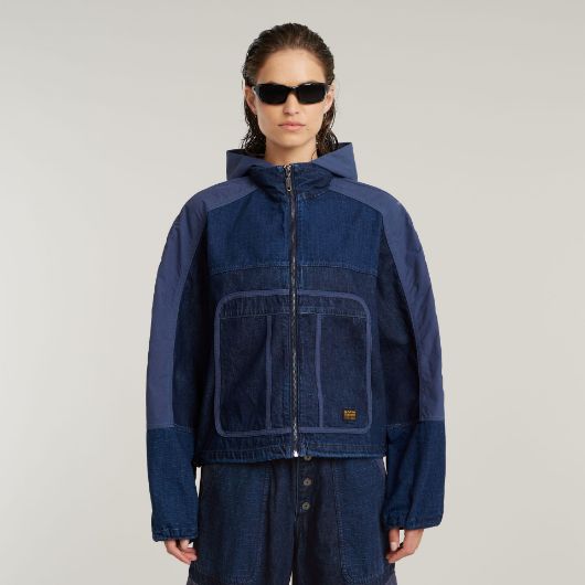 Снимка на G-STAR ДАМСКО HOODED TRACK ЯКЕ В СИНЬО