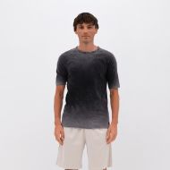 Picture of DIRTY LAUNDRY MEN'S THE RAGLAN SLUB T-SHIRT IN SHADOW BLACK 1