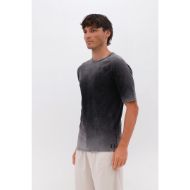 Picture of DIRTY LAUNDRY MEN'S THE RAGLAN SLUB T-SHIRT IN SHADOW BLACK 2