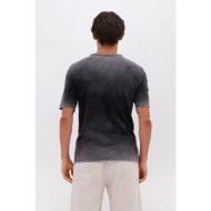 Picture of DIRTY LAUNDRY MEN'S THE RAGLAN SLUB T-SHIRT IN SHADOW BLACK 3