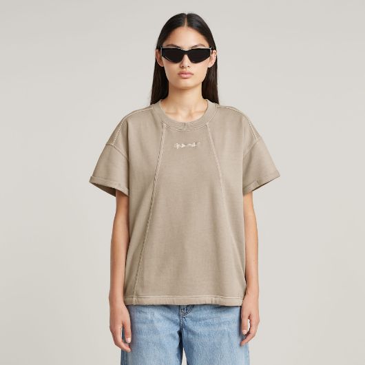 Снимка на G-STAR ДАМСКИ OVERDYED SEAM DETAILS СУИТШЪРТ В БЕЖОВО/КАКИ