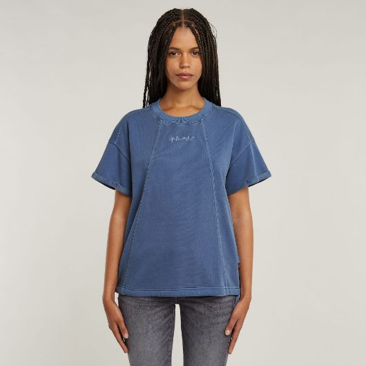 Снимка на G-STAR ДАМСКИ OVERDYED SEAM DETAILS СУИТШЪРТ В СИНЬО