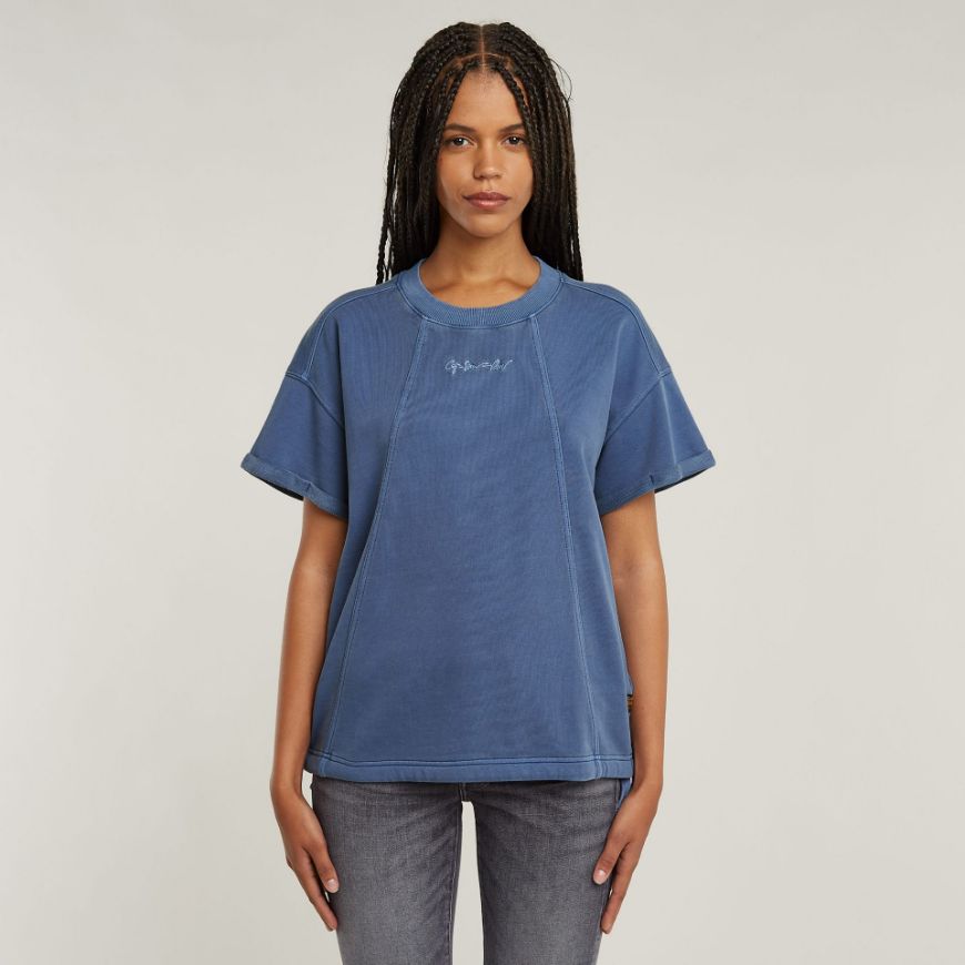Снимка на G-STAR ДАМСКИ OVERDYED SEAM DETAILS СУИТШЪРТ В СИНЬО