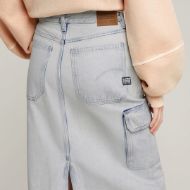 Picture of G-STAR WOMEN'S VIKTORIA LONG CARGO SKIRT IN BLUE 4