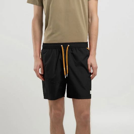 Снимка на REPLAY MEN'S RECYCLED FABRIC SWIM SHORTS IN BLACK 1